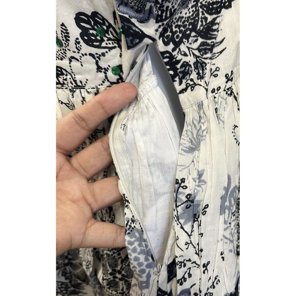 Chaudry KC Dress Womens Medium Sequin Mini Babydoll Bubble Hem Cottage Boho NWT - Picture 6 of 11